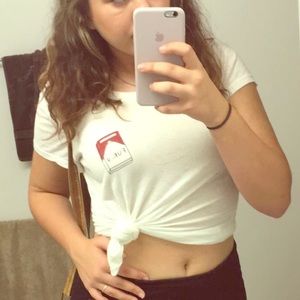 Brandy Melville White Tee